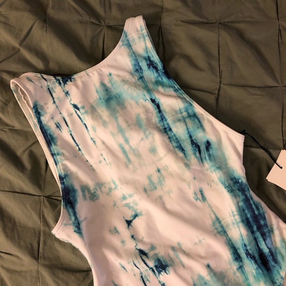 Something Navy Swimsuit XS - Picture 4 of 5